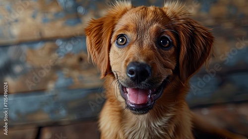 Funny Studio Portrait Smilling Puppy Dog, Desktop Wallpaper Backgrounds, Background HD For Designer