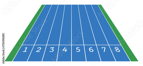 陸上トラックのレーン