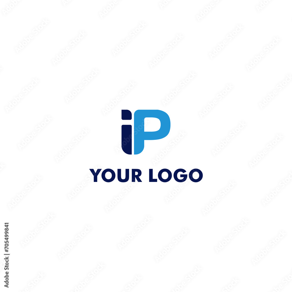 I and P logo monogram