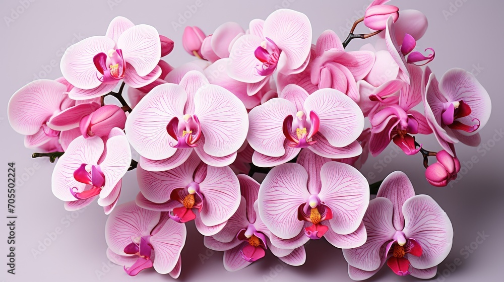 Tropical pink orchid