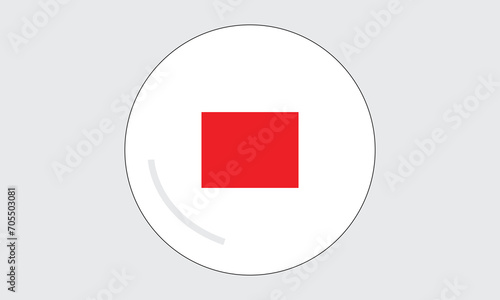 Red stop sign or button