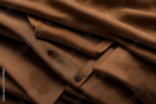 Folded camel dress pants for office attire.