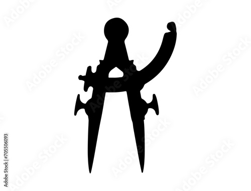 Vintage Tools Silhouette vector art