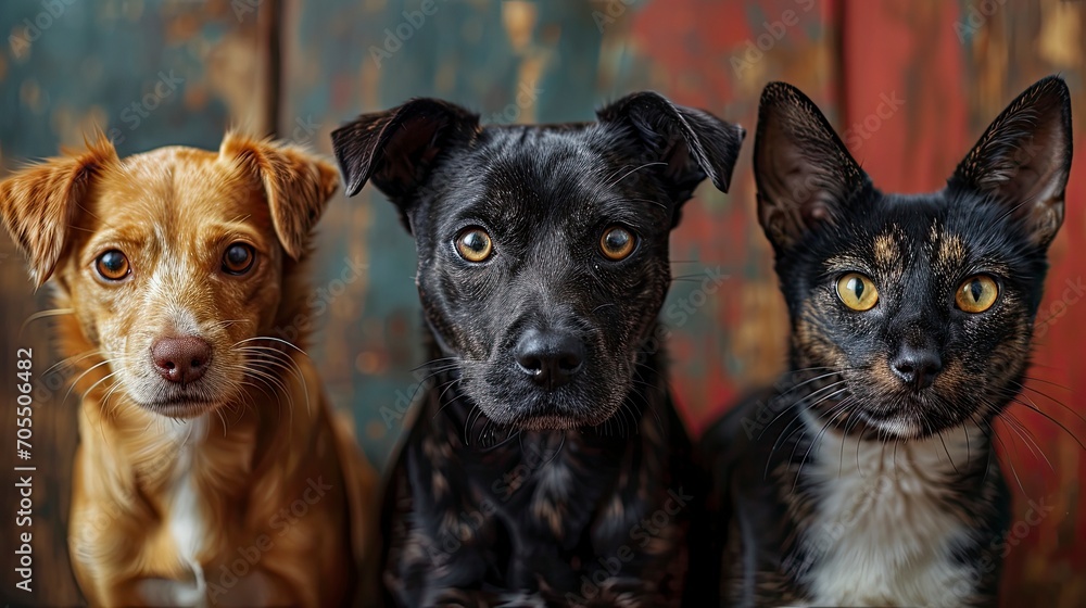 Collage Multiple Headshot Photos Dogs Cats, Desktop Wallpaper Backgrounds, Background HD For Designer