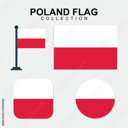 Free Download Poland Country National Flag set - GFXLoad