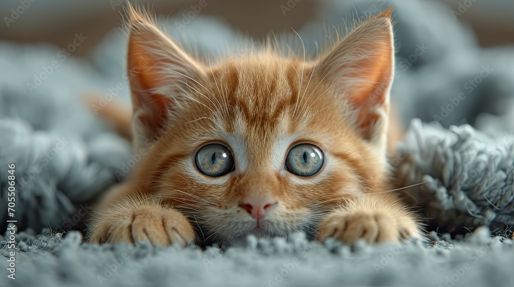 Cute Cat Funny Dog On Carpet, Desktop Wallpaper Backgrounds, Background HD For Designer