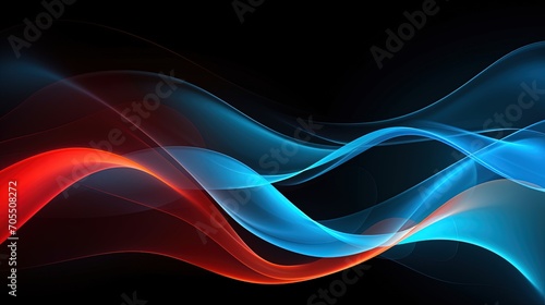 Awesome smooth blue and brown light wave background for graphics use. Created with Ai