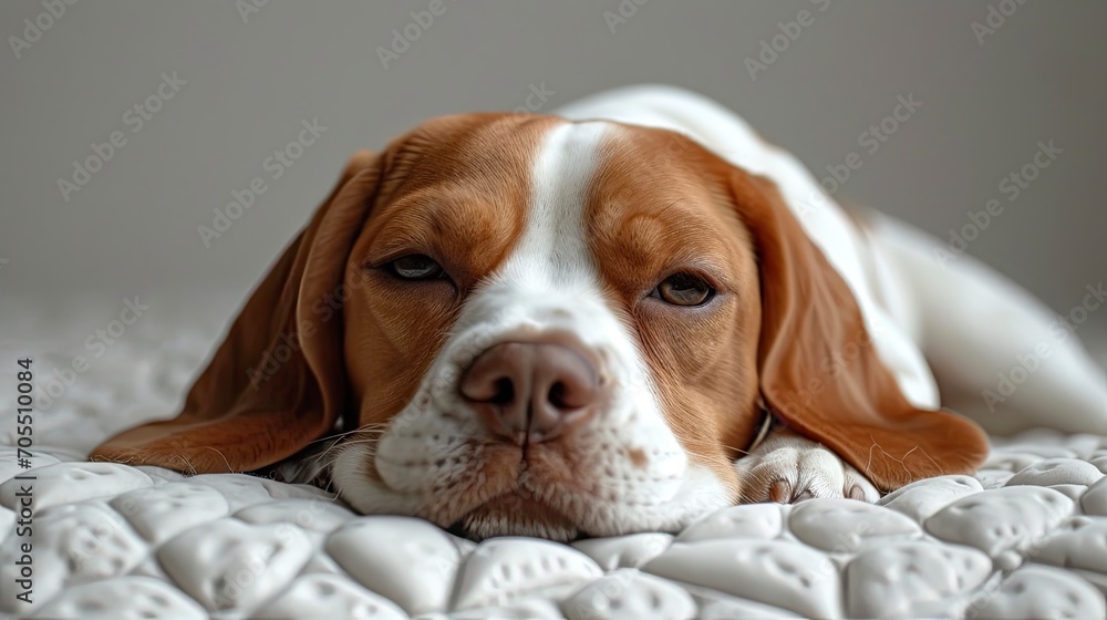 Beagle Lies Belly Near White Ceramic, Desktop Wallpaper Backgrounds, Background HD For Designer