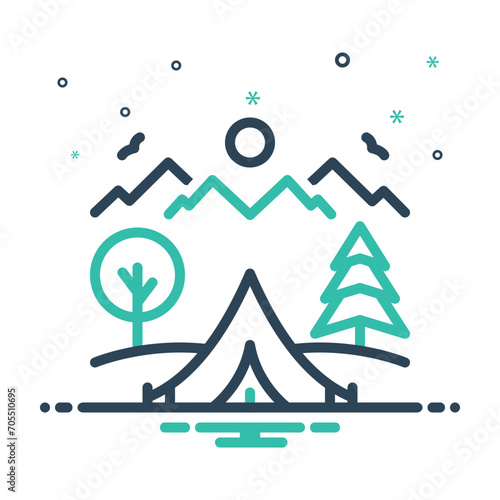 Mix icon for camp