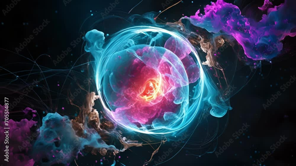 Stunning depiction of a human zygote moments after conception, the enchanting start of new life.