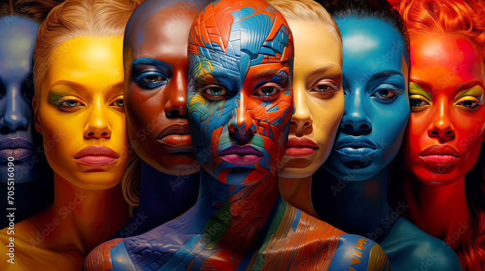 Obraz premium Empowering Women, Celebrating International Women's Day with Diversity