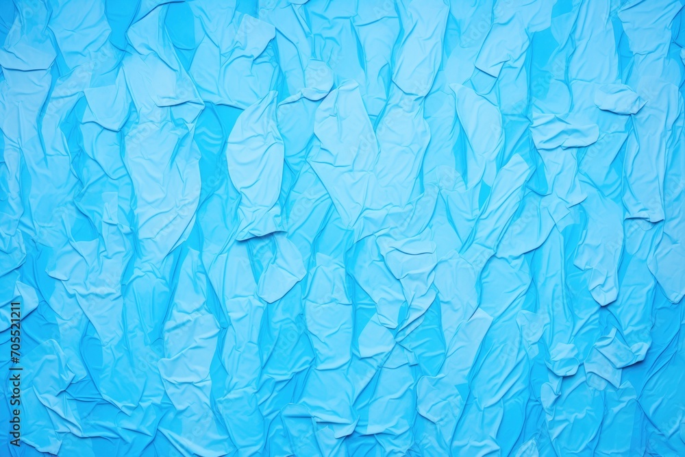 vibrant blue crumpled paper background