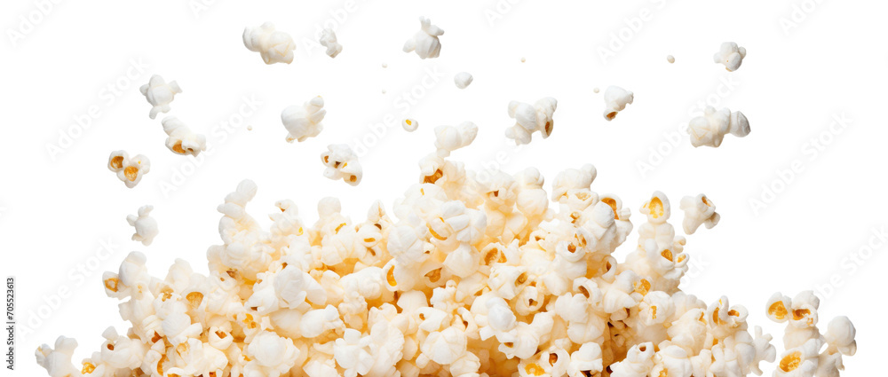 Flying delicious popcorn cut out Flying delicious popcorn cut out