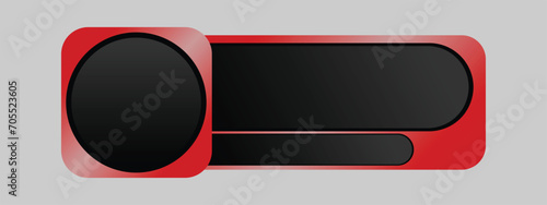 Simple Modern Lower Third In Red For TV Shows, Streaming And Perfect For News