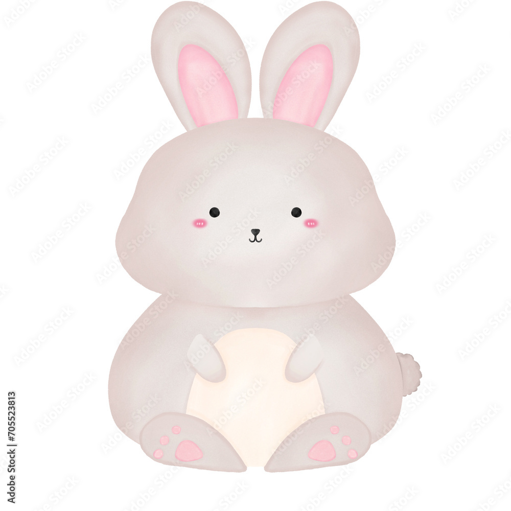 Obraz premium white rabbit