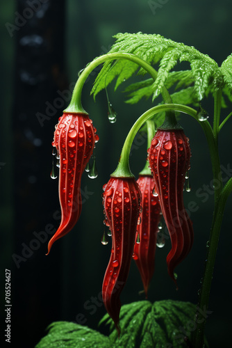 Jack-in-the-Pulpit - with its unique hooded flower. photo