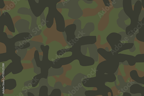 Seamless Paint. Abstract Camo Print. Army Khaki Canvas. Woodland Vector Camouflage. Grey Camo Print. Fabric Military Camoflage. Urban Repeat Pattern. Vector Green Texture. Digital Brown Camouflage. photo