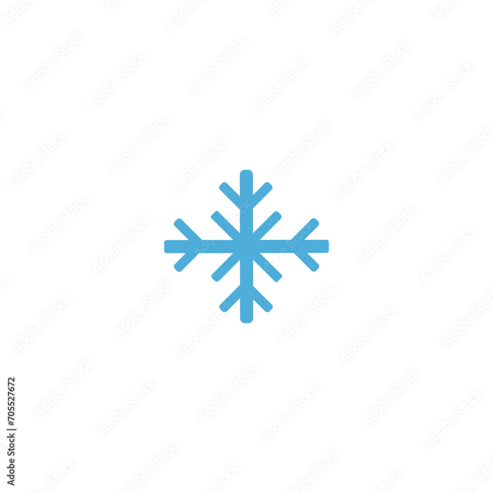 Anemia symptom medical vector flat icon, blue snowflake single element, freezing is symptom of the anemia disease Anemia symptom medical vector flat icon, blue snowflake single element, freezing is symptom of the anemia disease