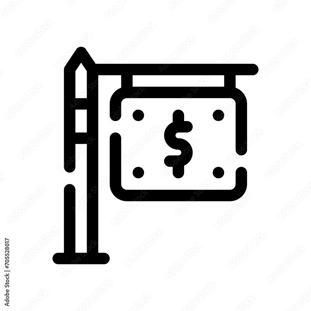 for sale line icon for sale line icon