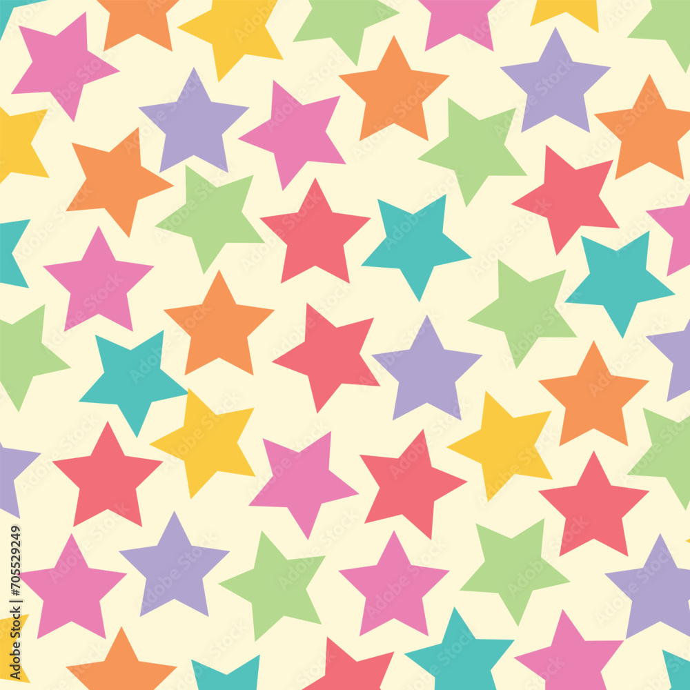 Obraz premium Vector seamless star pattern design