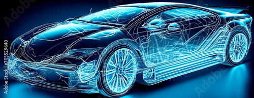illustration of the concept of a sports car photo