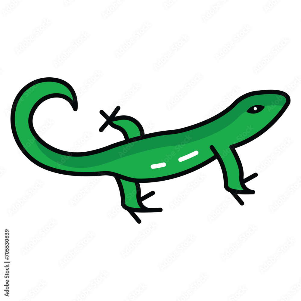 Naklejka premium Scaled reptiles, ranging from tiny geckos to larger monitor lizards, displaying diverse adaptations.