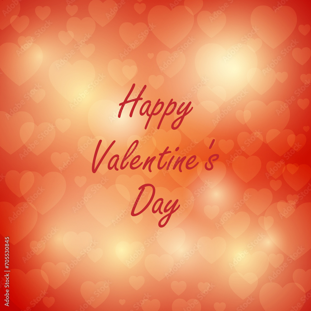 Greeting card design for Happy Valentines Day celebration.