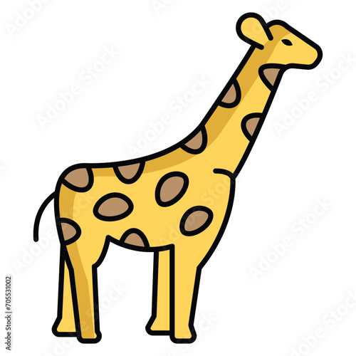 Towering creatures with long necks, elegantly grazing the African savannah.