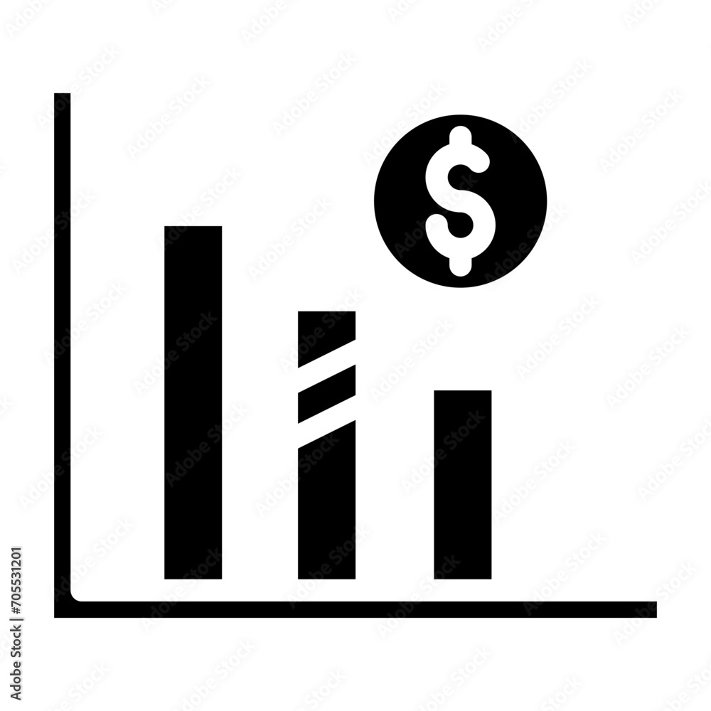 analytic glyph icon analytic glyph icon
