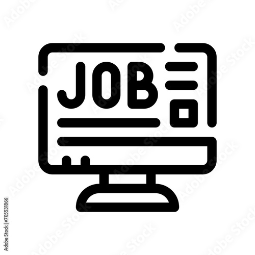 job offer line icon