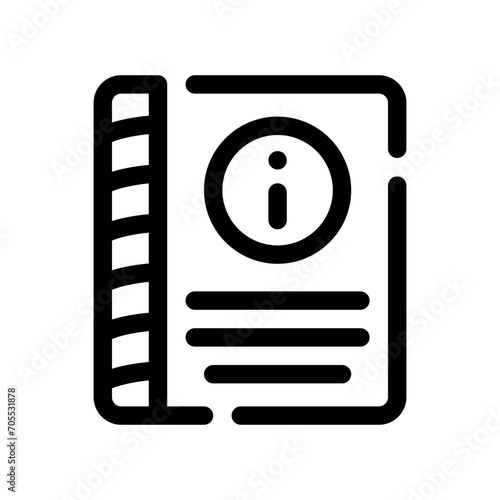 handbook line icon