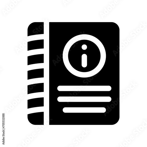 handbook glyph icon