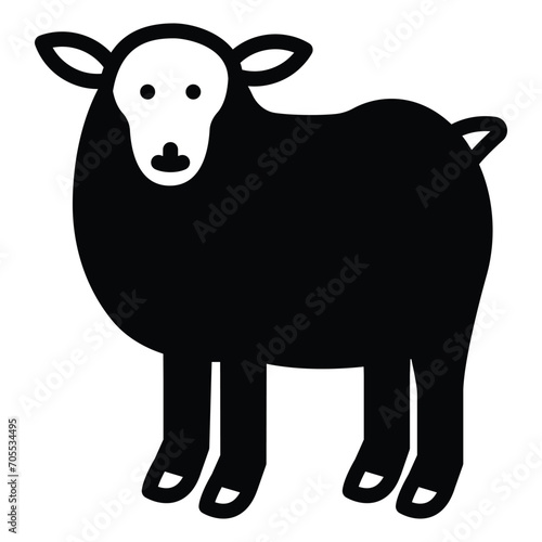  Domesticated for wool and meat, these social herbivores are commonly found in flocks.