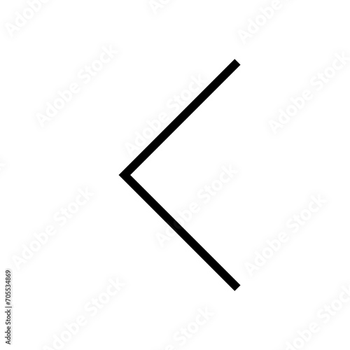 Left Arrow solid glyph icon