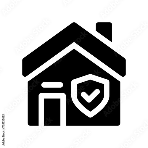 home insurance glyph icon