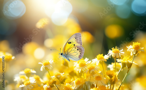 butterfly on yellow flower © Daisy