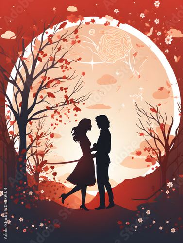 valentine day theme printable card, Splatter paint art creating a heart or love-related scene