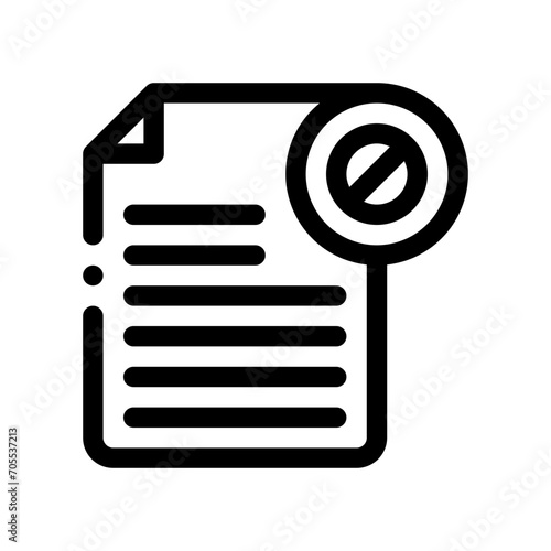 resignation line icon