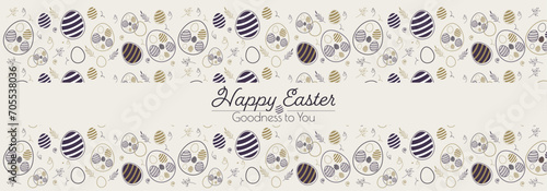 Happy Easter banner.