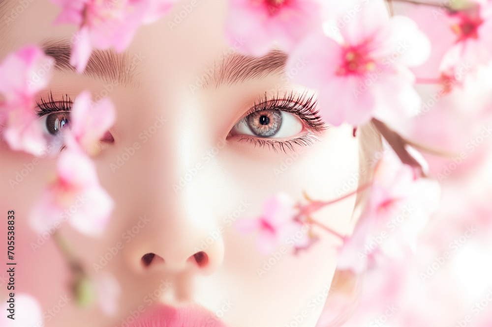 桜 春の美容イメージ(エステ・スキンケア) 桜 春の美容イメージ(エステ・スキンケア)