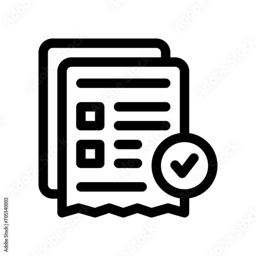 acceptance line icon