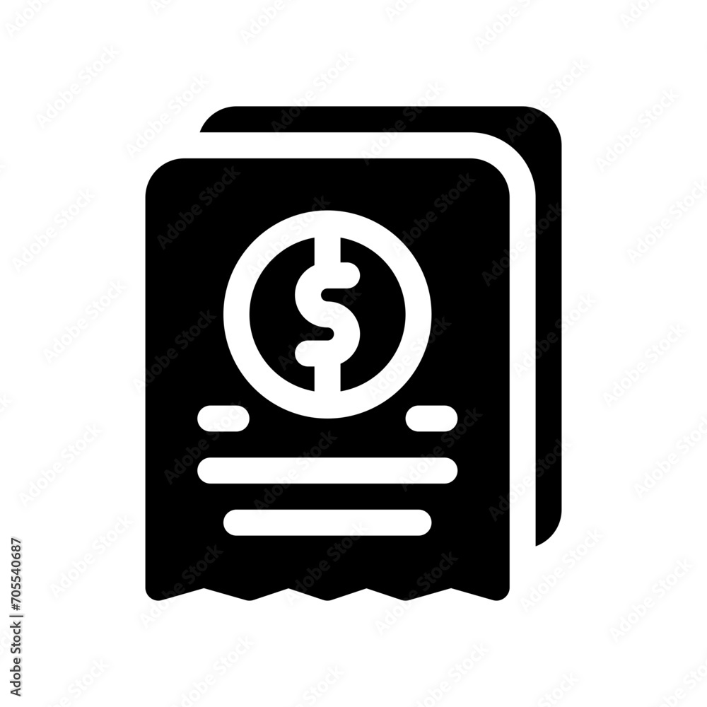 expense glyph icon expense glyph icon