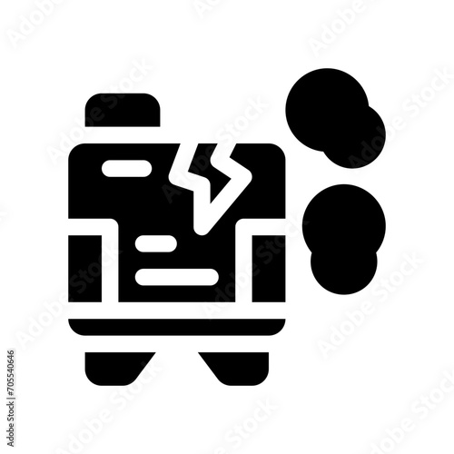 breakdown glyph icon