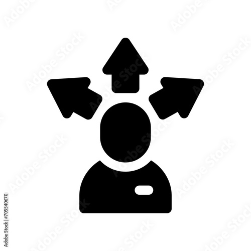decision glyph icon