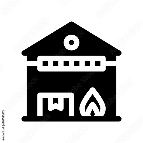 fire glyph icon