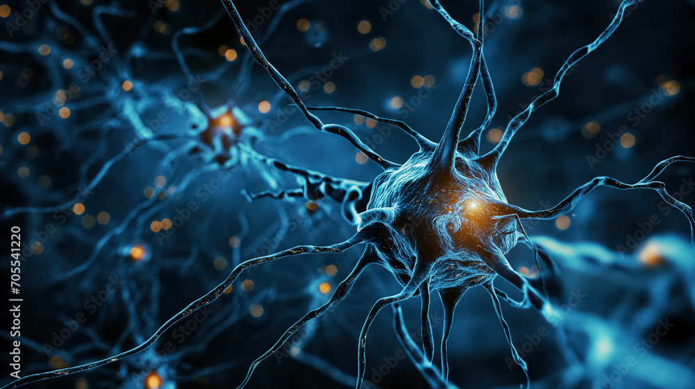 Neural network brain cells.