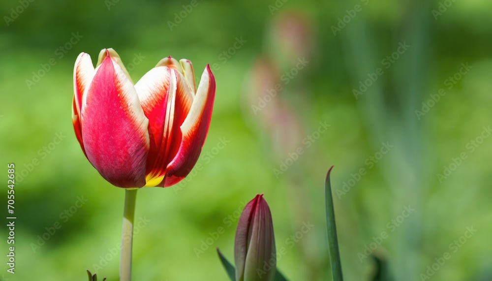 Tulip flower in the garden
