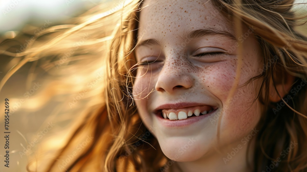portrait of a girl, Close-Up View of Flowing Hair Illuminated by Golden Sunlight, Highlighting Hair Texture and Shine portrait of a girl, Close-Up View of Flowing Hair Illuminated by Golden Sunlight, Highlighting Hair Texture and Shine