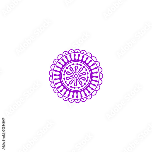 purple mandala element vector vector
