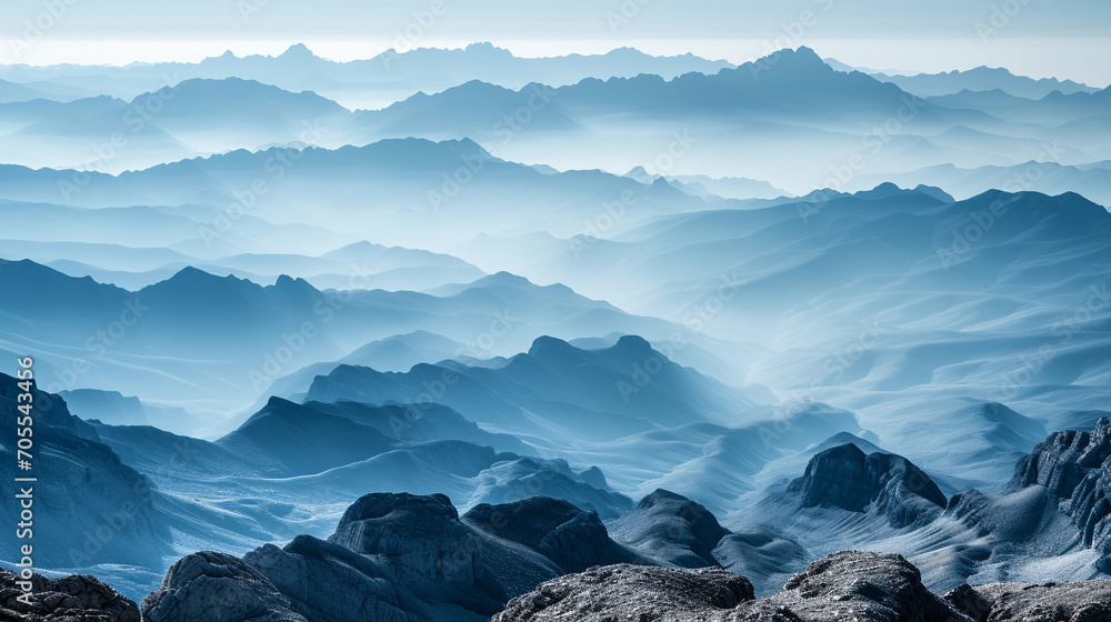 Fototapeta premium mountain landscape with clouds